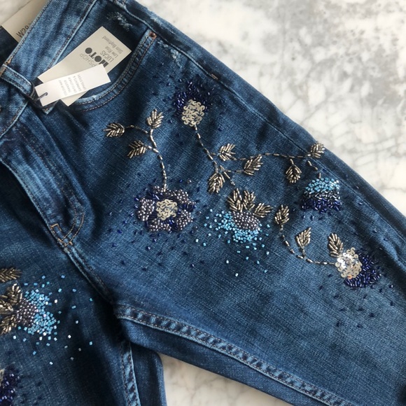 NWT Topshop Lucas Slim Boyfriend Jeans - Picture 4 of 7